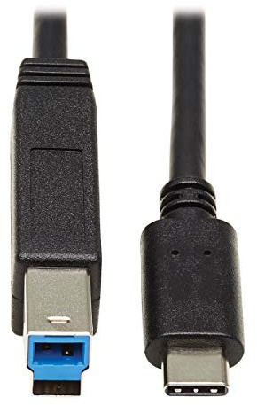 Tripp Lite USB C to USB Type B Cable USB Type C 3.1 Gen 2, 10 Gbps M/20In (U422-20N-G2)