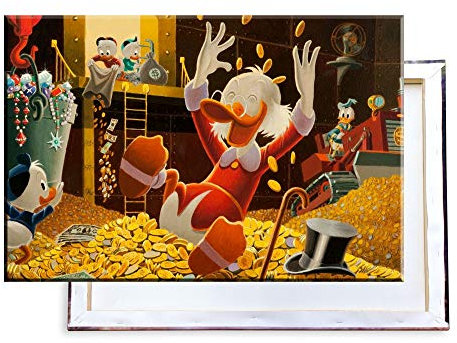 Unified Distribution DuckTales - 60x40 cm Kunstdruck auf Leinwand • erstklassige Druckqualität • Dekoration • Wandbild
