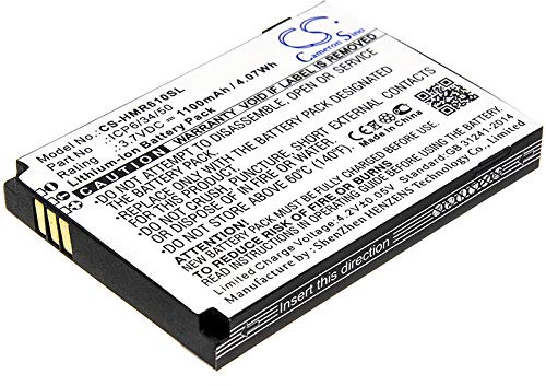 TCTK Akku 1100mAh Kompatibel mit [HumanWare] SmartView Versa, SmartView Versa+ Ersetzt ICP6/34/50