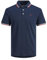 Jack & Jones Herren Jjepaulos +Fit Polohemd, Dunkelblau, 4XL Große Größen EU