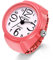 JewelryWe Damen Ringuhr Fingeruhr Analog Quarzuhr Elastisch Ring Band Uhr Uhrenring Geschenk für Mädchen Rosa