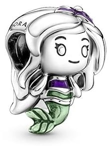 PANDORA Die kleine Meerjungfrau Ariel Charm in Sterling-Silber aus der Disney x Collection