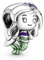 PANDORA Die kleine Meerjungfrau Ariel Charm in Sterling-Silber aus der Disney x Collection