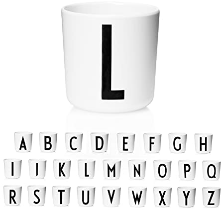Design Letters Tasse Apprentissage Bebe | Eco Cup | Cadeau Enfant | Gobelet Enfant sans BPA/BPS | Verre Enfant pour le lait,le jus,l'eau | Gobelet Bebe Passe au Micro-ondes | Tasse Bebe | 175 Ml