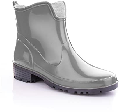 LEMIGO Damen Gummistiefeletten Kurze Gummistiefel Knöchel Regenstiefel Elke 36-42 EU