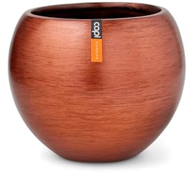 Capi Europe - Gefäß Kugel Retro Gold & Copper - 30x25 - Kupfer - Öffnung Ø22 - Blumentopf für drinnen - BRTC104