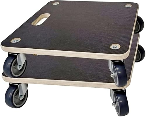 38.1 cm Holzplattform-Dolly, 250 kg Tragkraft, beweglicher Dolly, robuste Möbelrolle, 4 Räder, multifunktionaler Mover-Tragekorb für Klavier, Waschmaschine, Möbel, Kühlschrank, schwere Gegenstände