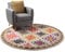 benuta Nest Vintage Teppich Casa - Mehrfarbig/Beige 120 cm Rund - Teppich für Wohnzimmer, Schlafzimmer und Flur - Pflegeleicht - Fußbodenheizung Geeignet