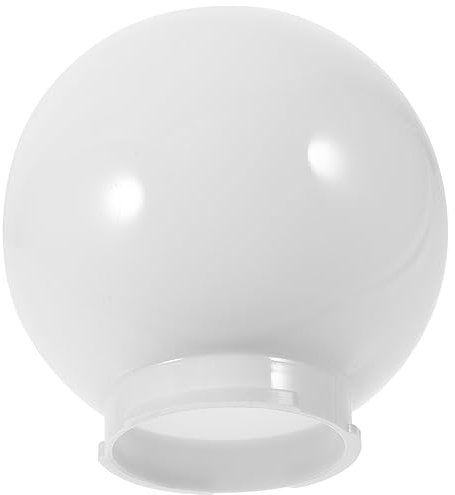 Garneck Ball Lampshade Globe Covers for Light Fixtures Round Light Globes Post Wall Lamp Replacement Outdoor Ceiling Fan Bulb Post Lamp Shade Street Acrylic Column