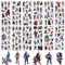 12 Stück Sticker, 3d Puffy Sticker Aufkleber Wasserfest, Kinder Mitgebsel Kindergeburtstag für Skateboards, Bottle, Tablets, Schultaschen, Türen