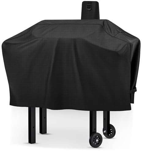 Pellet Grill Abdeckung für Camp Chef DLX 24, SmokePro 24, PG24, SG24, Woodwind, PG24MZG, PG24XT Pelletgrills, Heavy Duty Wasserdicht UV-beständige Abdeckung für Camp Chef, Outdoor Grill Staubdichtes