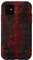 iPhone 11 Case gothic dark red floral retro pattern occult goth phone Case