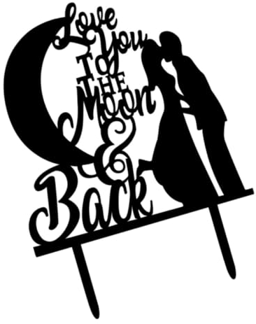 hochzeitstorte topper hochzeitstorten topper Tortenaufsatz „Love You to the Moon and Back“. Hochzeitstortendekorationen Hochzeitstortenaufsatz Kuchendeckel für Hochzeit Erdfarben