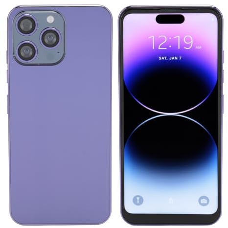 Cuifati I15 Pro Max 4G Entsperrtes Mobiltelefon, 6,6 Zoll, 6 GB RAM, 128 GB ROM, Dual-SIM, Werkseitig Entsperrtes Android-Smartphone, für Android 13 Face Unlock, Schlankes Mobiltelefon,
