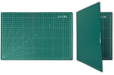 iMAT Flip Schneidematte Note A1 (Zoll-Version), 24 x 36 Zoll (60 x 90 cm), faltbar, ideal für Handwerk, Papierschneiden, große Leder- und Stoffprojekte, Skizzieren, Zeichnen (Jägergrün)