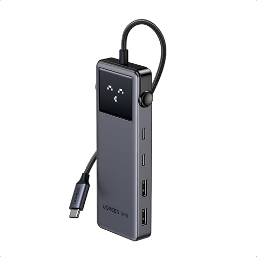 UGREEN Uno 10Gbps Hub USB C HDMI 4K 60Hz PD 100W Charge 4 Data Ports 2A2C 6 en 1 Docking Station Compatible avec iPhone 16 15 Série MacBook Pro Mac Mini M4 2024 iPad Air Surface Galaxy S24 Ultra