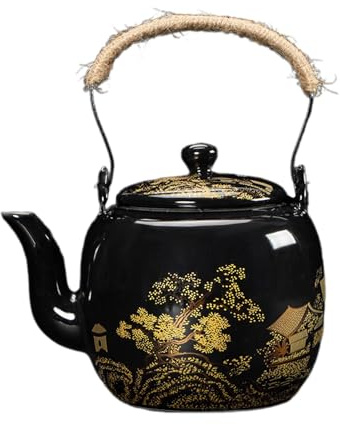 Teekanne aus Keramik, Teekessel mit Teesieb, Blooming und Loose Leaf Tea Maker