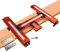 O'SKOOL Internal Door Hinge Jig – Router Mortise Template with Bit & Scale for Precise Hinge, Latch and Door Frame Installation