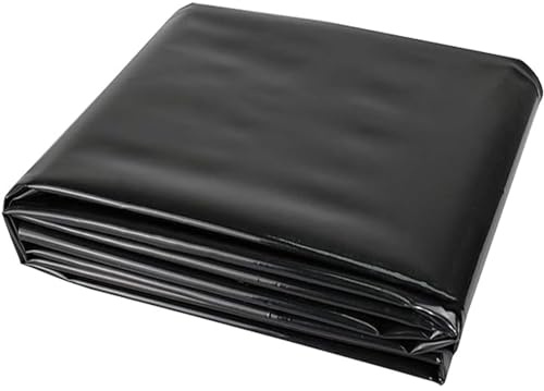 Revêtement de bassin HDPE durable pour bassins extérieurs, 3x4m 4x6m 5x8m 8x10m 10x12m revêtement d'étang préformé, membrane de piscine de jardin pour bassins à poissons Koi, fontaine et cascade(4x5m)