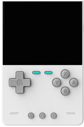 BAUBAUPLAY Handheld - Console da gioco, 3,2 pollici, 128 G, sistema Linux