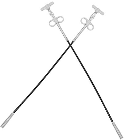 UKCOCO 2piezas Desatascador De Cañerias Herramienta De Recogida Destapador De Tuberías Gancho De Resorte Herramientas De Recogida De Drenaje Pinza De Resorte De Alcance Desatascador De