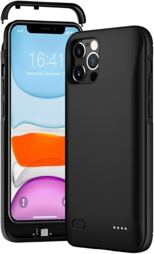 Battery Case for iPhone 11, [6200mAh] Protective Portable Charging Case Rechargeable Extended Battery Pack Charger Case for Apple iPhone 11 Backup Power Bank Cover - Black