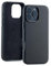 Seagtigau Genuine Leather Case for iPhone 16 Pro (6.3 inch), Stylish Litchi Leather case with Soft Fiber Lining, Lip Screen Protection, Compatible with MagSafe Black