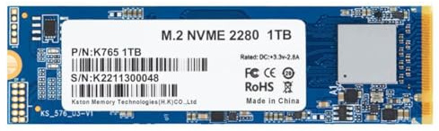 Qerwsdty Disque SSD PCIe NVMe M.2 de de Qualité Supérieure, 1 to, en Lecture et Écriture, Résistant Aux Chocs et Aux Chutes.