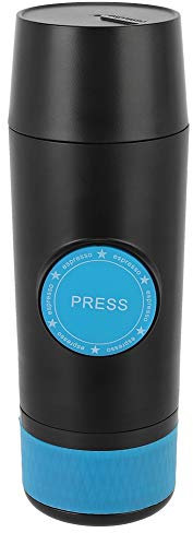 Phefop Mini Máquina de café USB para Acampar de Viajes en el Hogar, Fabricante de Rápido de los 30 Años con Cable USB, Cafetera Portátil de Acero Inoxidable para Caminatas y Uso Diario - Negro