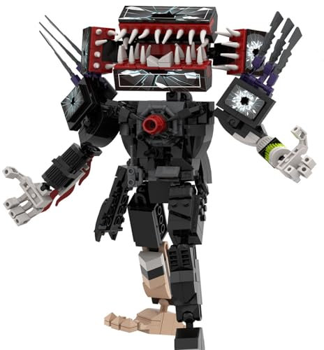 Building Blocks Figures Toy Toilet Titan Cameraman Speakerman Clock TV Man Game Upgraded Action Mutant Model Funny Ideas Collectible Birthday Gift Skibidi Buildable Brick Adults Kids Fans Boys C