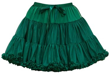 Wikoan Damen Petticoat Tüllrock Kurz Unterrock Tutu Reifrock Underskirt Kostüm Crinoline für Party Rockabilly Petticoat Kleid Abend Brautkleid Cosplay Rock