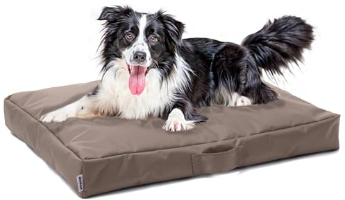Avalon - Mittleres Hundekissen, abnehmbar & waschbar, Premium Jive reißfest, anatomisch, wasserdicht, Anti-Haar, Made in Italy (Linear 90x75cm-Seil)