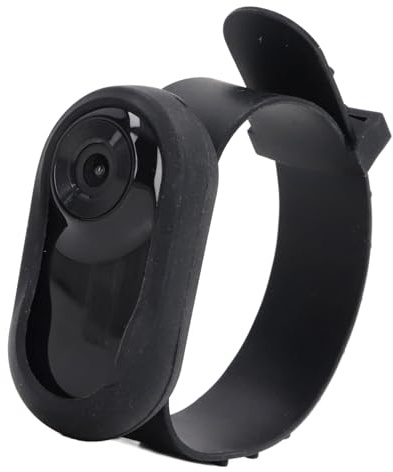 Jelquix Pet Collar Camera, 350mAh Full HD 90 Degree Wide Angle Compact & Lightweight Rechargeable Small Dog Cat Action Camera with Video Records for Indoor Outdoor (Black)
