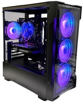 Gaming PC Tower – Intel Core i5 12th Gen Processor, RTX3050 6GB Graphics Card, 32GB RAM, Storage 1TB SSD, Windows 11 Pro, 1-Year Warranty – Complete Gaming PC Set for Home & Office (32, GB)
