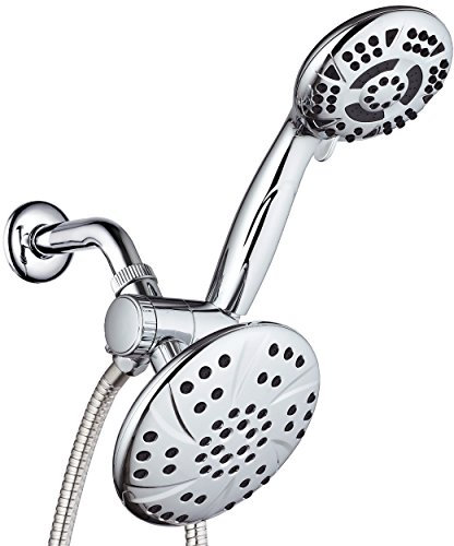 aquadance 15,2 cm Premium High Druck 3-Wege-Rainfall Dusche Combo vereint das Beste aus beiden Welten – Genießen Luxuriöser Regen Duschkopf 6-setting und Handbrause separat oder zusammen.