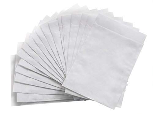 Mini Flachbeutel Papier, 50 Stück: Papiertüten Weiß, Tüten Klein, Geschenktüte für Samen, Süßigkeiten & Gastgeschenke, Papierbeutel zum Befüllen, Samentütchen, Papiertütchen Flach, 5,3 x 7,8 cm