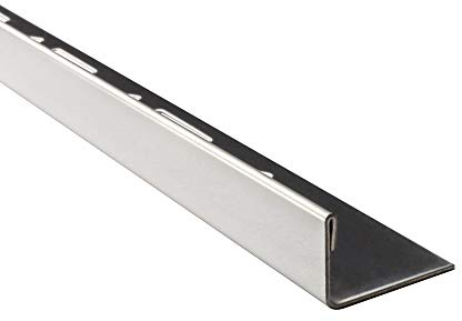 10x L-Profil Edelstahlschiene Fliesenprofil Fliesenschiene Edelstahl V2A L250cm 12mm glänzend