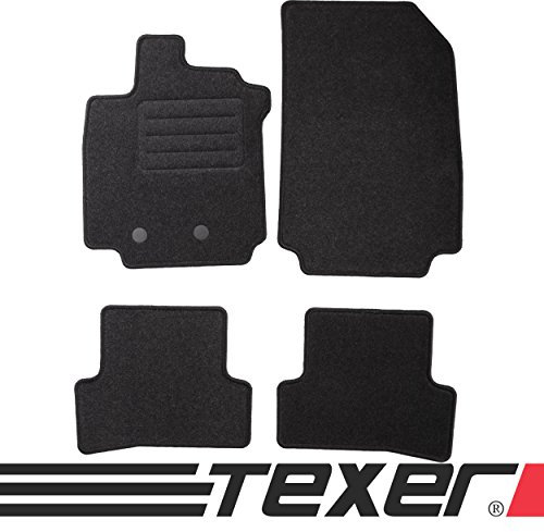 TEXER Dicke Fußmatten Autoteppiche | Farbe: anthrazit/Graphit/dunkelgrau RN/CLIY05/B/C3886A