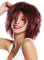 WIG ME UP - MMSLW-KF938 Perücke Damen Herren Karneval struppig strohig voluminös wild Kobold Clown Rot Weinrot