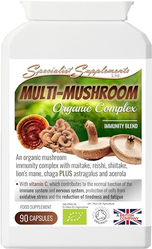 Specialist Supplements Multi-Mushroom Organic Complex, 90 Capsules