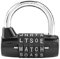 Gimnasio Locker Lock, Bloqueo de palabras de 5 letras, Candado con combinación de candado de seguridad Cerradura con contraseña de seguridad, 1 paquete(Black)