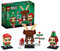 LEGO 40353 Brickheadz Reno, Elfo y Elfillo Decoraciones y Adornos Navideños, Set de Construcción para Niños a Partir de 10 años