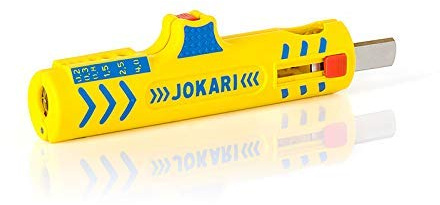 Jokari Original Secura Super Stripper Nr. 15 (30155) zum Abisolieren von Kabeln in Innensteckdosen NYM-J 3 x 1,5² bis 5 x 2,5 mm², Litzen 0,2 bis 4 mm², 3 Stück