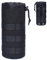 Azarxis Sac de Bouteille d'eau Tactique Poche Porte Gourde Molle Poche de Cruche à Eau Militaire Pliable pour Randonnée Camping Trekking Voyage (Noir)