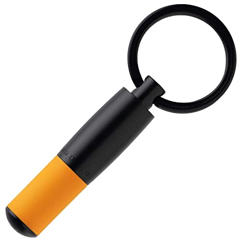 Hugo Boss Gear Matrix Yellow Schlüsselanhänger Messing Schwarz-Gelb, Ringdurchmesser: 27mm, HAK007S