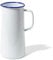 Falcon Enamelware Enamel Three Pint Jug White with Blue Rim