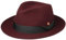 Mayser Samuel Wollhut Filzhut Wollfilzhut Herrenhut Damen/Herren - Made in The EU mit Ripsband Winter Frühling-Sommer Herbst-Winter - S (54-55 cm) Bordeaux