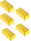Amosfun 5 Stück Gefälschte Gold Ziegel Kunststoff Goldbarren Goldbarren Dekorative Stütze Bühne Piraten Party Neuheit Geschenke