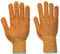 Portwest - Gants manutention enduction PVC double face très adhérent CRISS CROSS M Orange