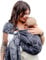 Hoppediz Ring-Sling, Baby-Tragetuch ab Geburt, 100 % kbA-Baumwolle, Design Verona